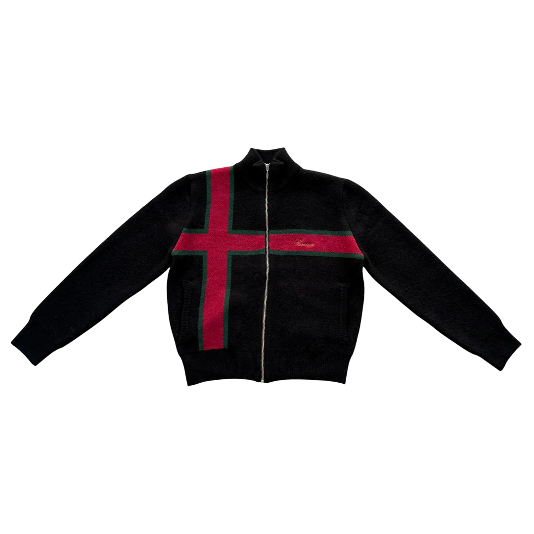 Corteiz Luxury Knit Fullzip Black