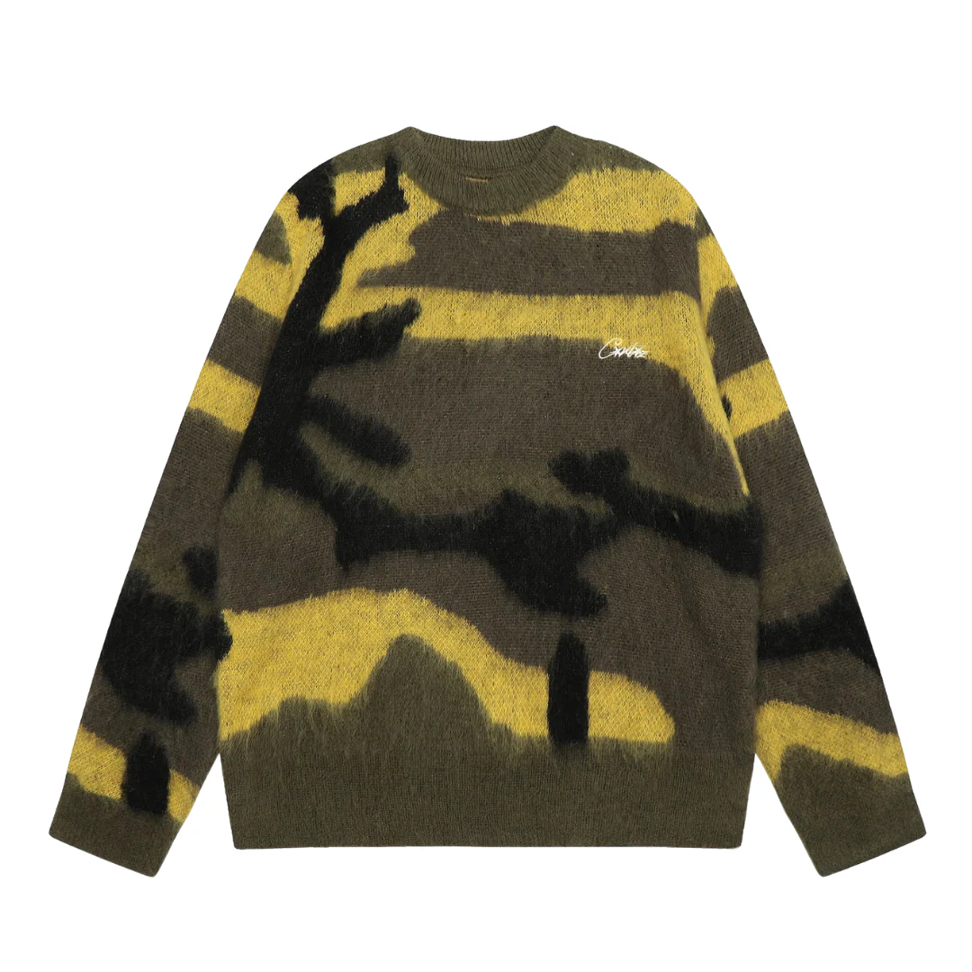 Corteiz Mohair Sweater Green