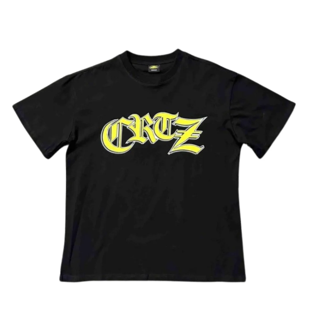Corteiz Old English T-Shirt Black