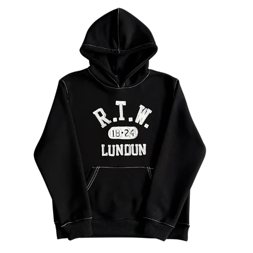 Corteiz RTW College Hoodie Black
