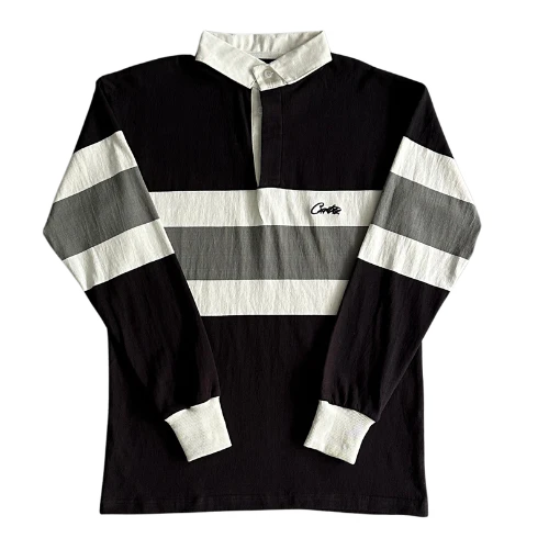 Corteiz Rugby Black White