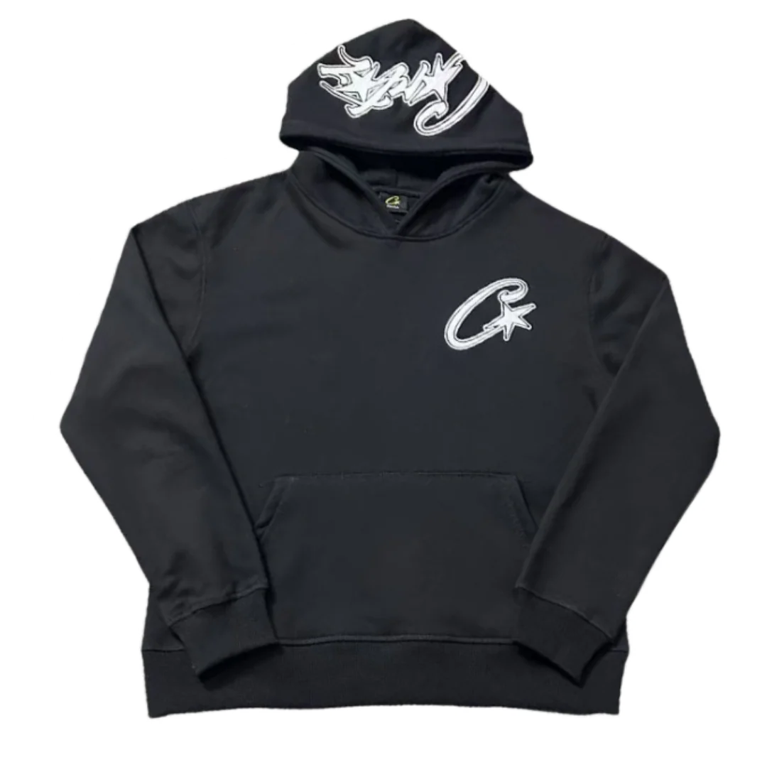 Corteiz Satin C-star Applique Hoodie