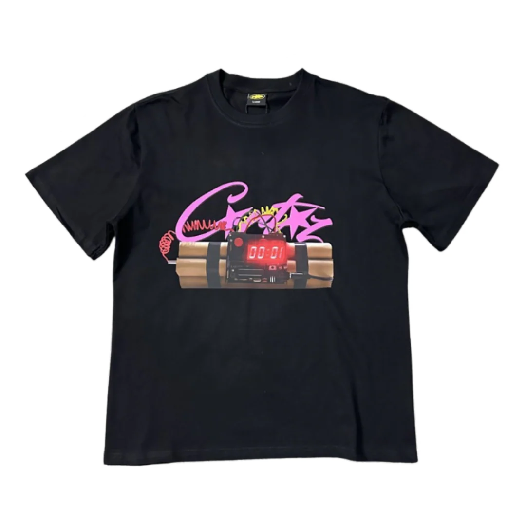 Corteiz Ticking Bomb T-Shirt Black