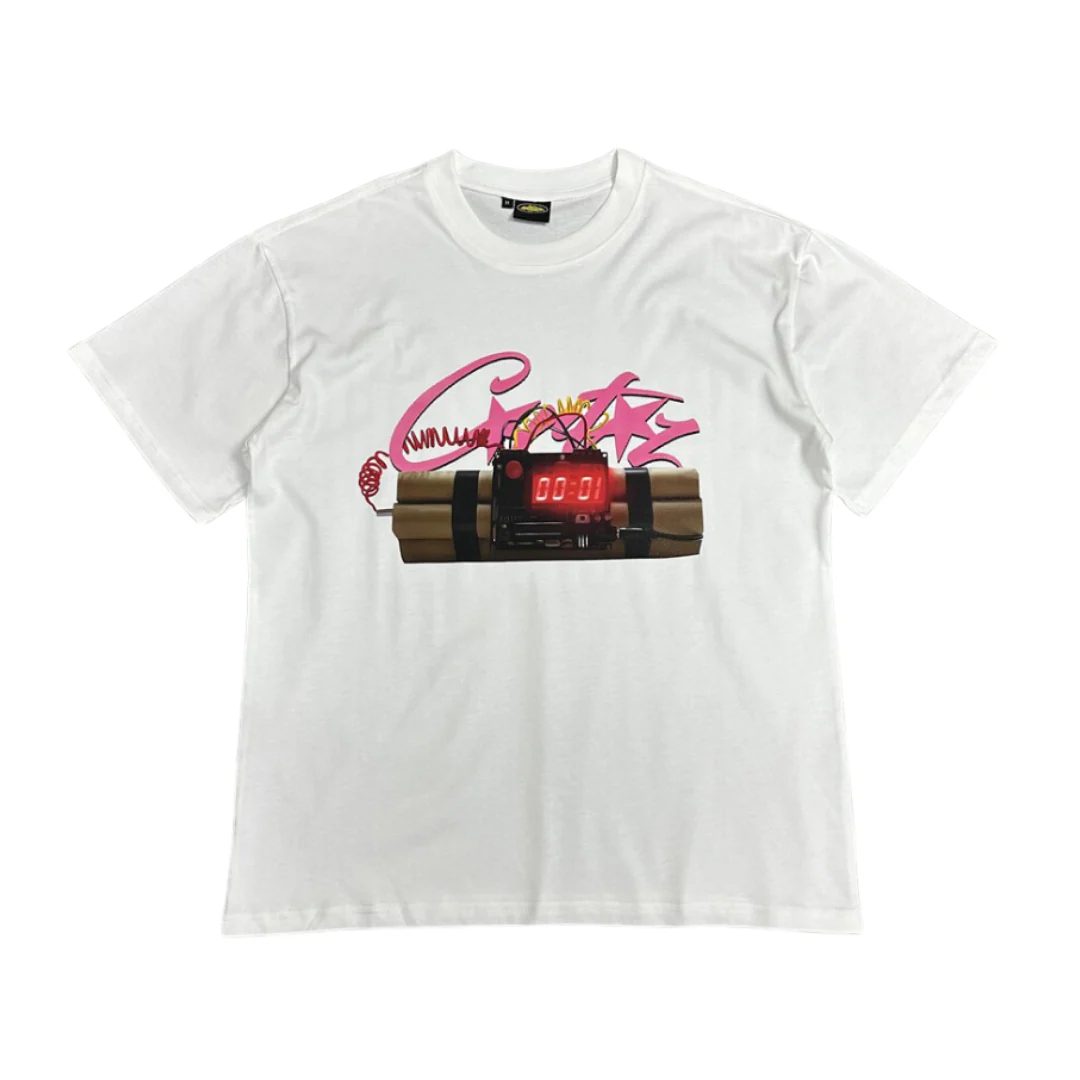 Corteiz Ticking Bomb T-Shirt White