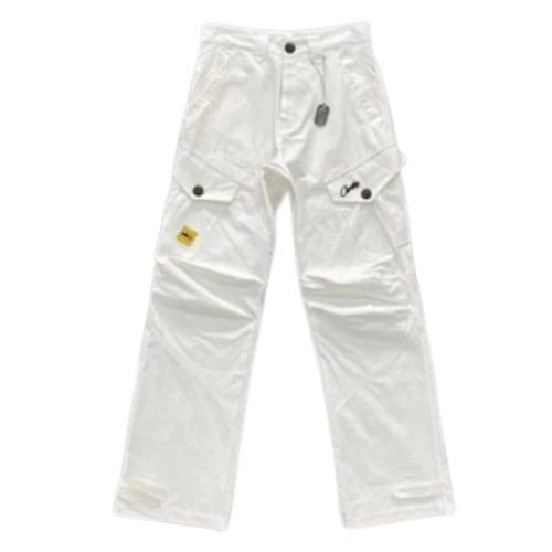 Corteiz White Diagonal Pocket Cargo Pants