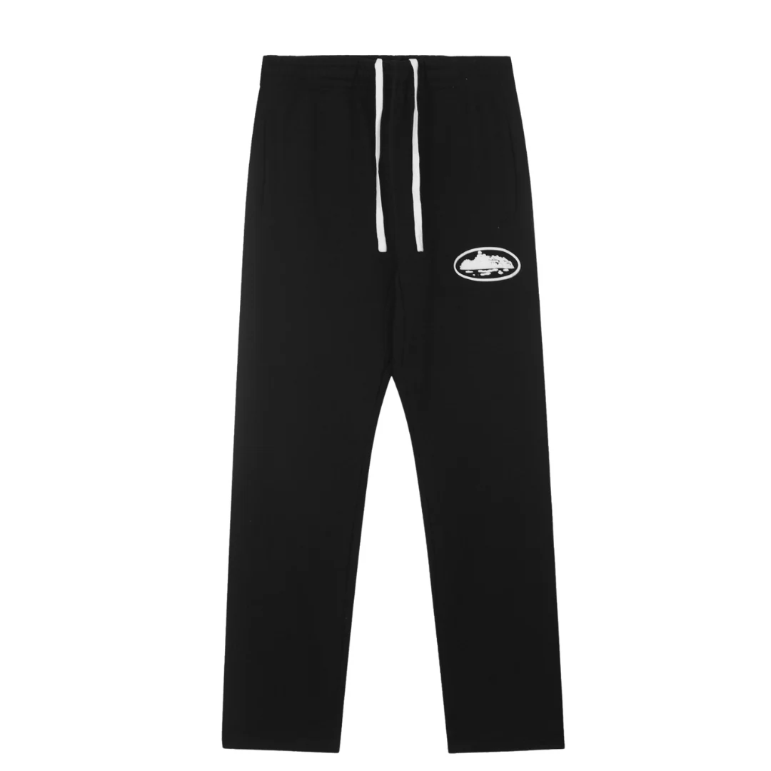 Corteiz White Laces Jogger Black