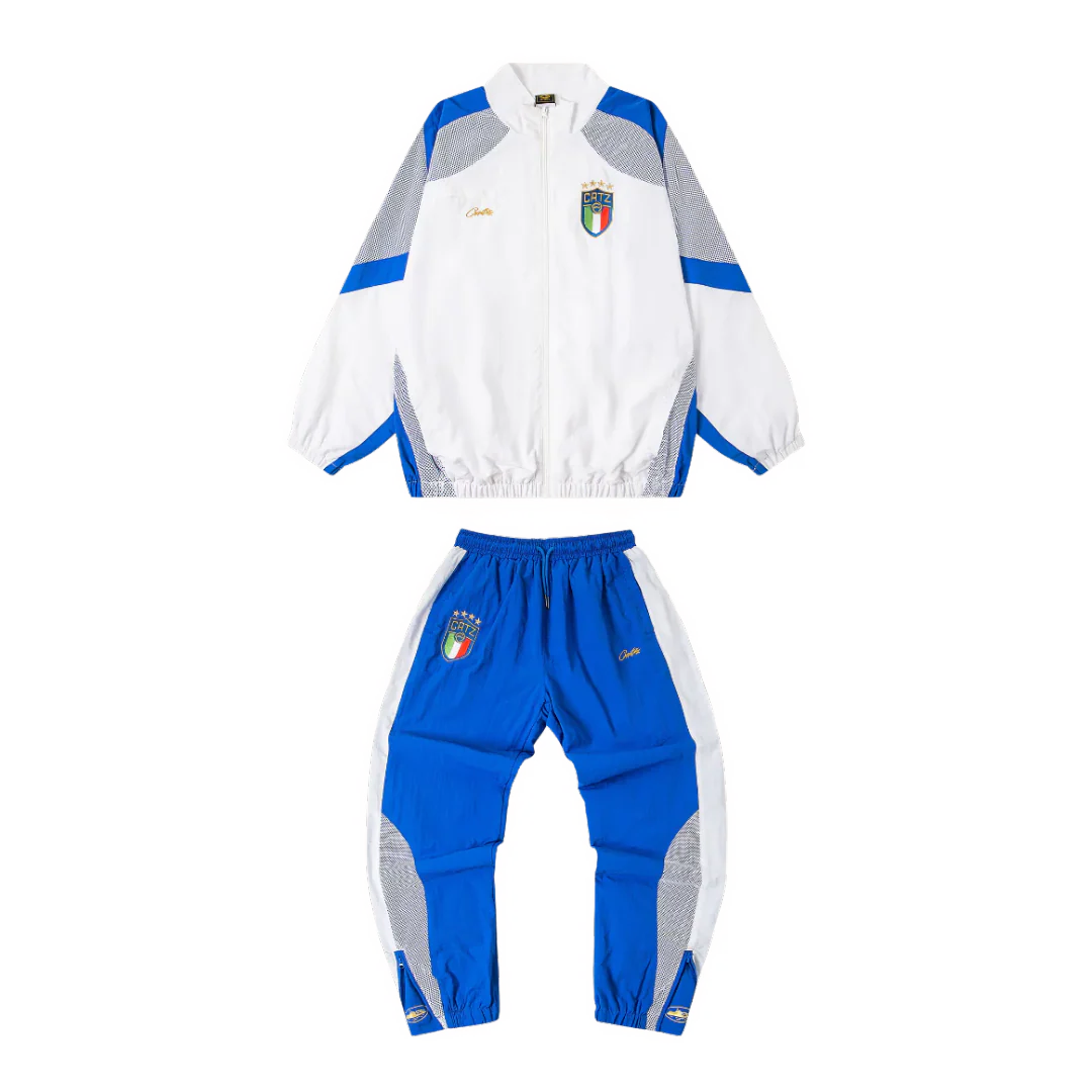 Corteiz x Italy Tracksuit Blue & White
