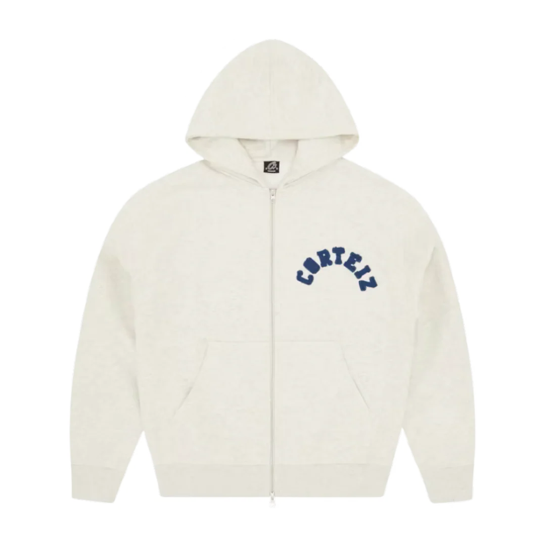 Corteiz Zip Hoodie White