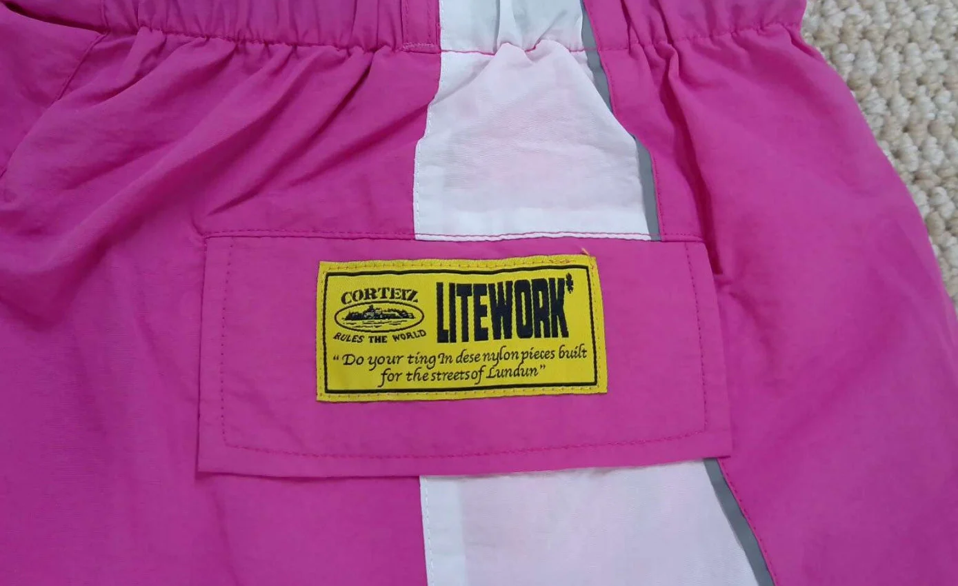 Corteiz Rain Shorts Pink - Image 6