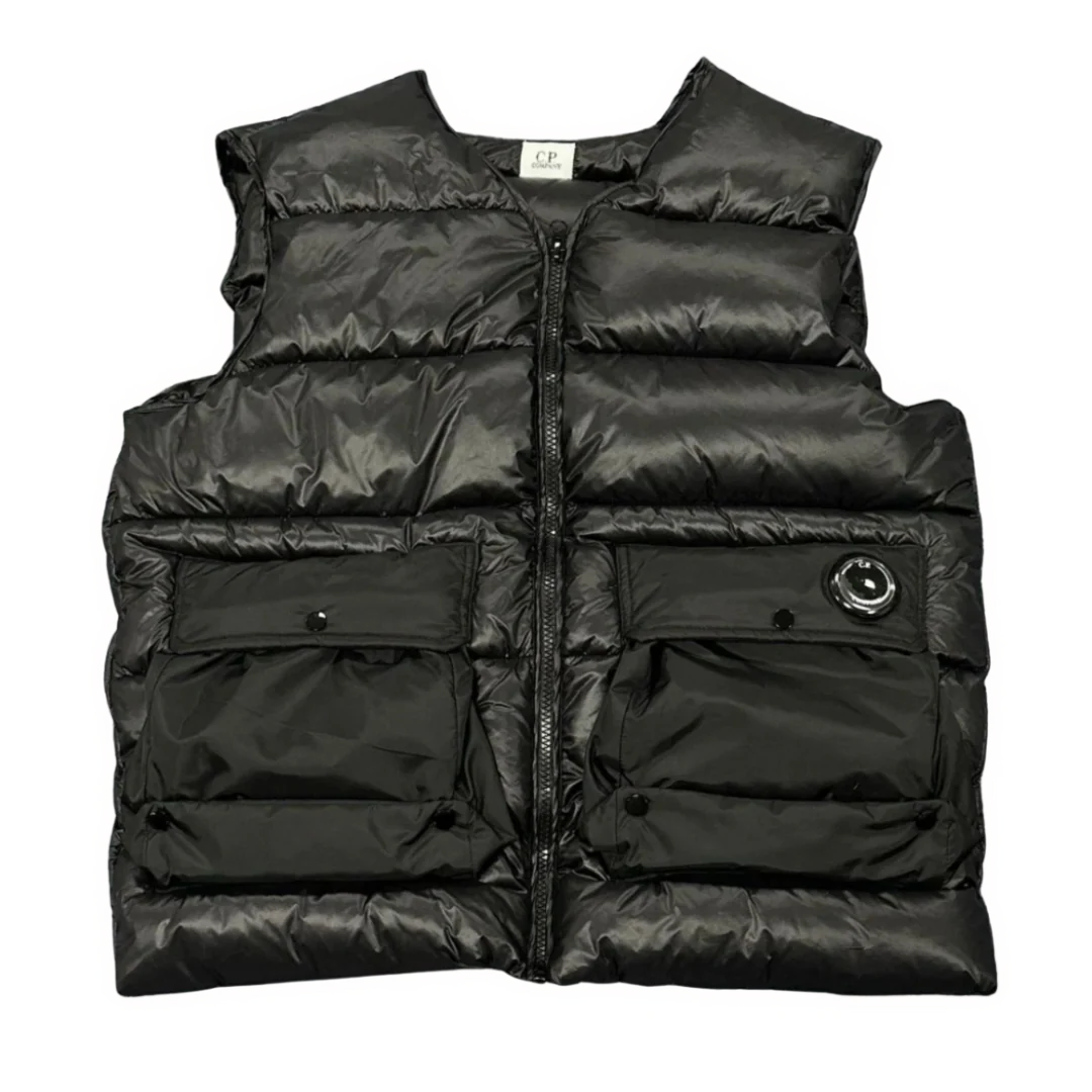 CP Company Shiny Downvest Black