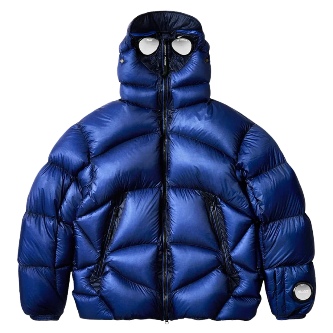 CP Company x Palace Puffer Jacket Blue
