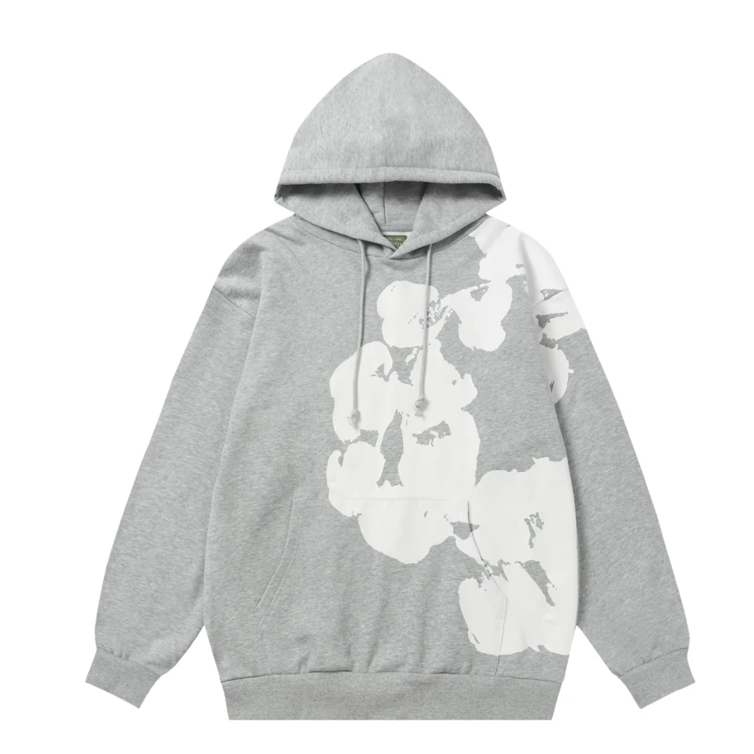 Denim Tears Sweatshirt with Large Cotton Wreath Grey