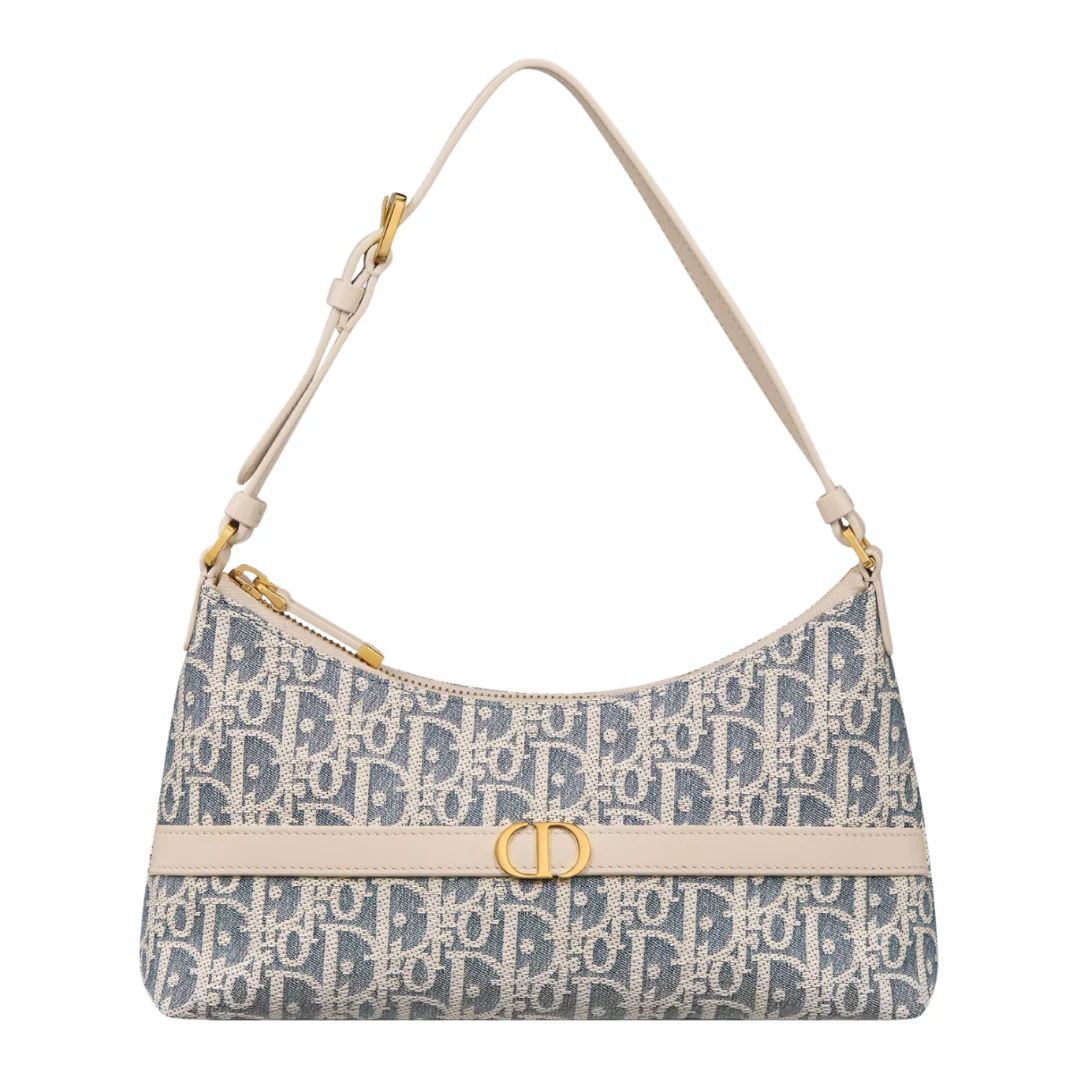 Dior 30 Montaigne Cigale Minibag Dior Oblique Jacquard Blue