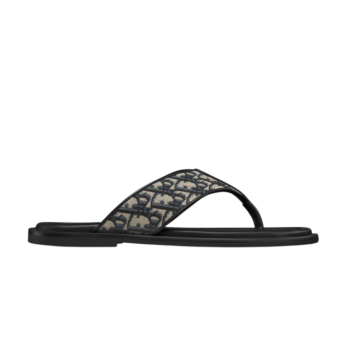 Dior Alias Oblique Sandals Beige & Black