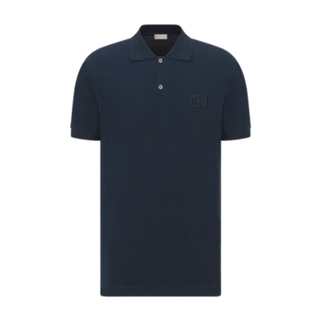 Dior CD Icon Polo Shirt Blue