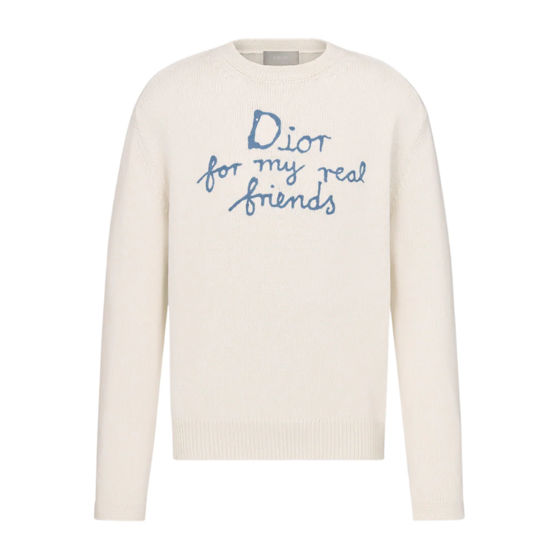 Dior For My Real Friends Sweater White & Blue
