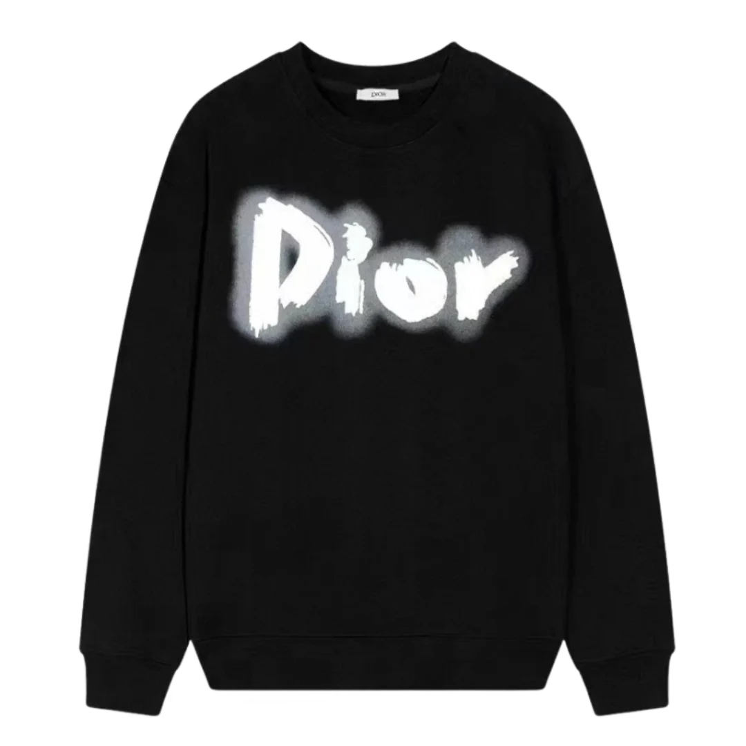 Dior Glowing Print Sweater Black