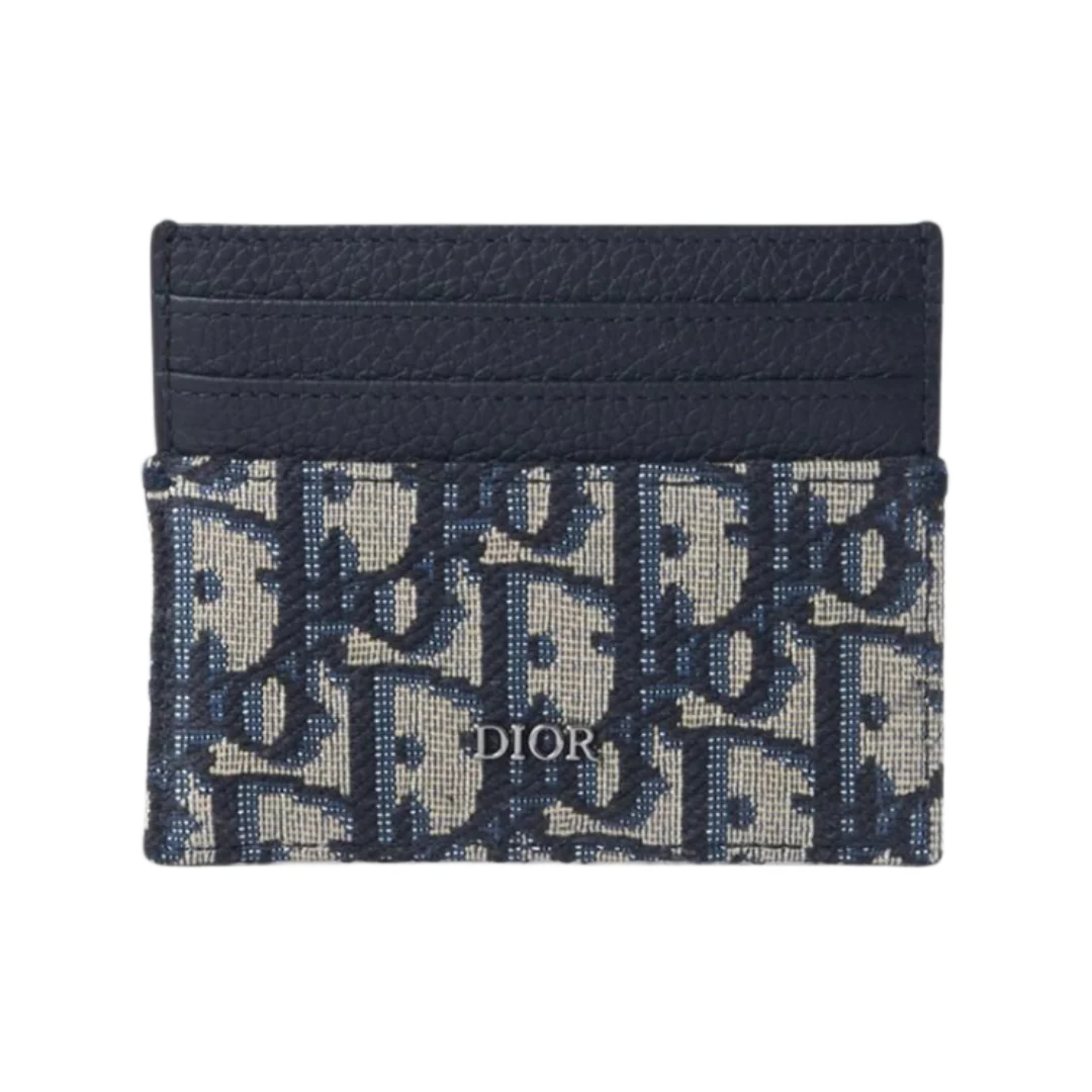 Dior Oblique Cardholder Blue