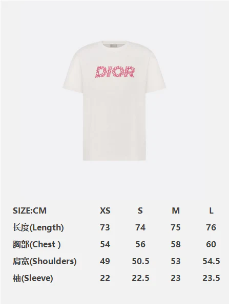Dior T Shirt White Pink - Image 2