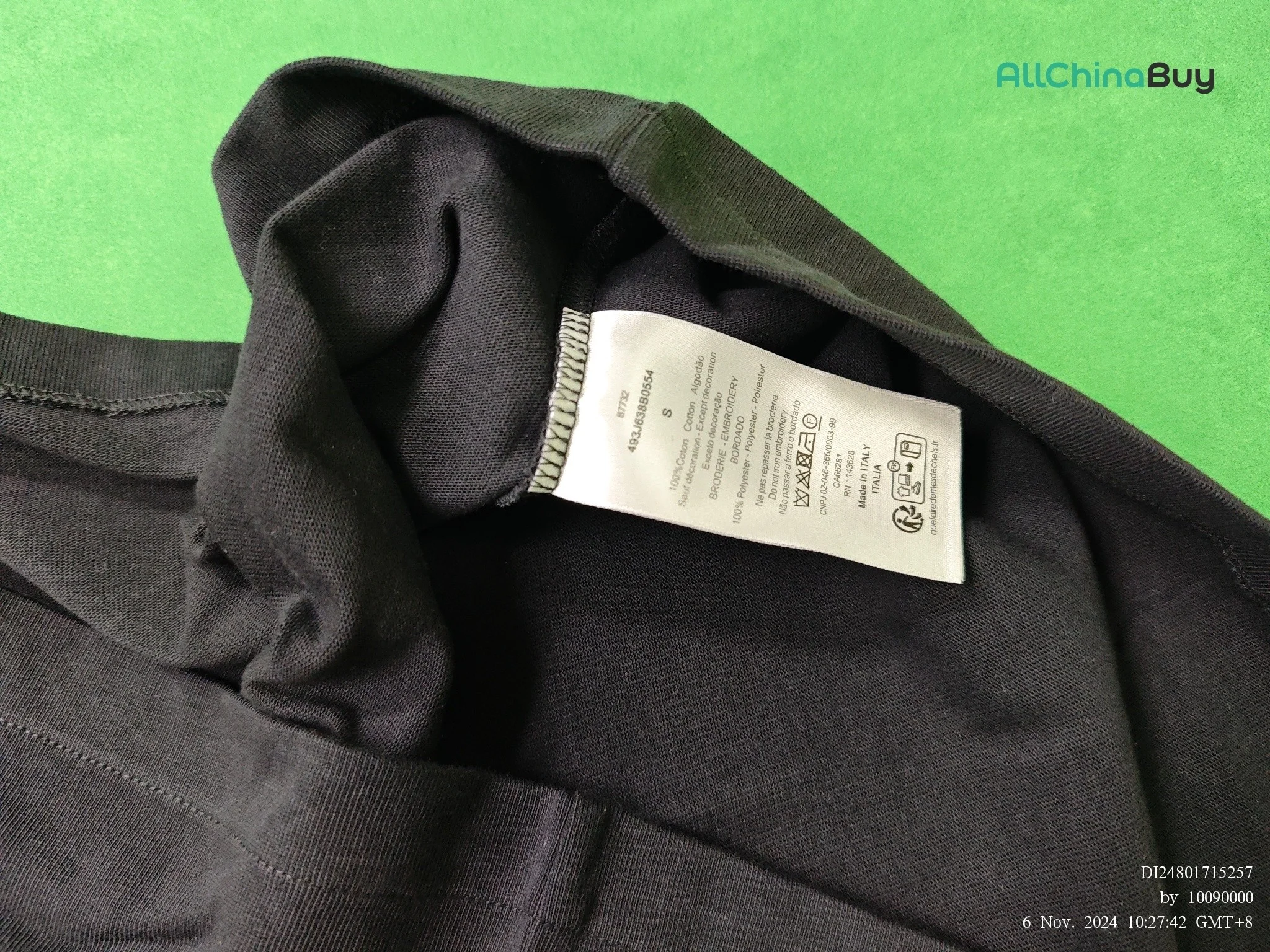 Dior x Stone Island T-Shirt Black - Image 5
