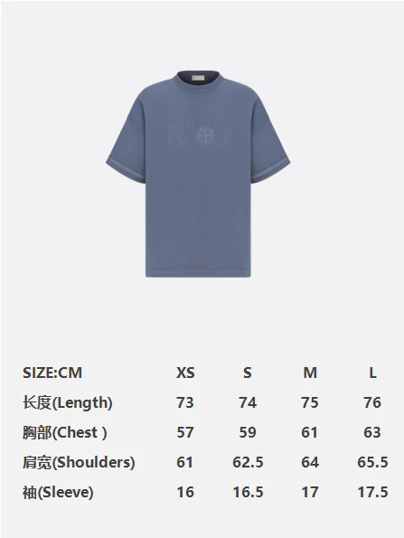 Dior x Stone Island T-Shirt Blue - Image 2