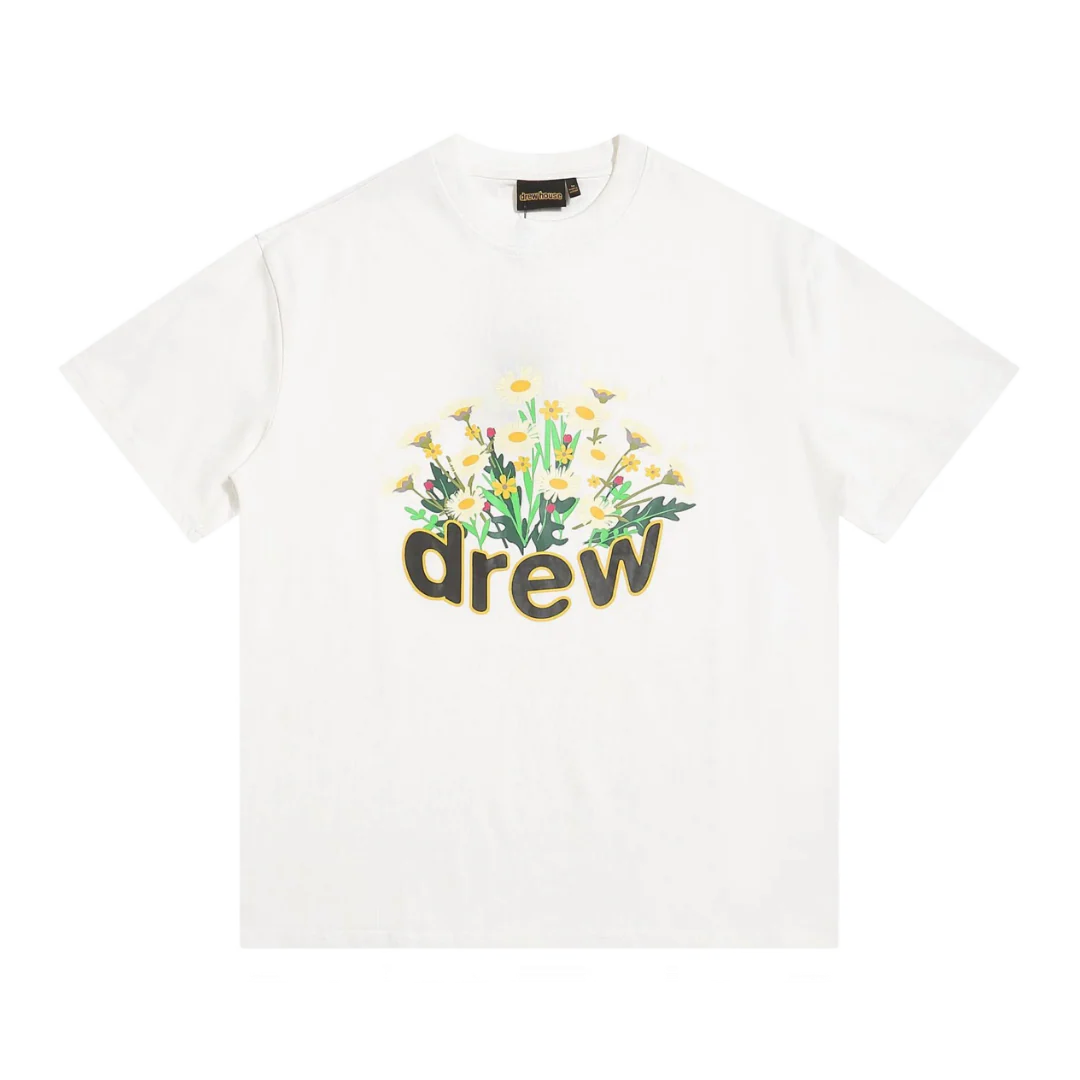 Drew Flowers T-Shirt White