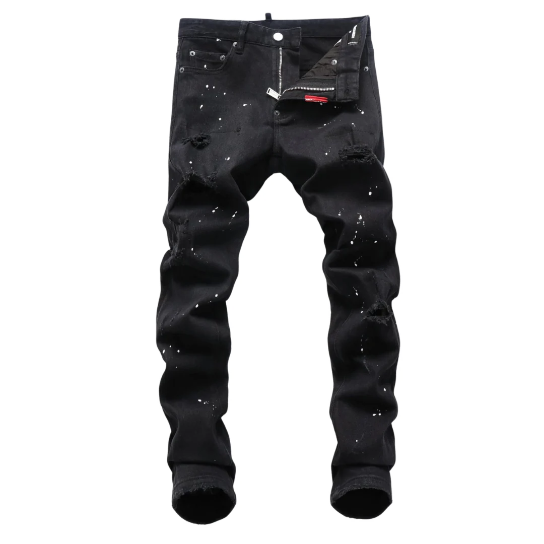 Dsquared2 White Points Skinny Jeans Black