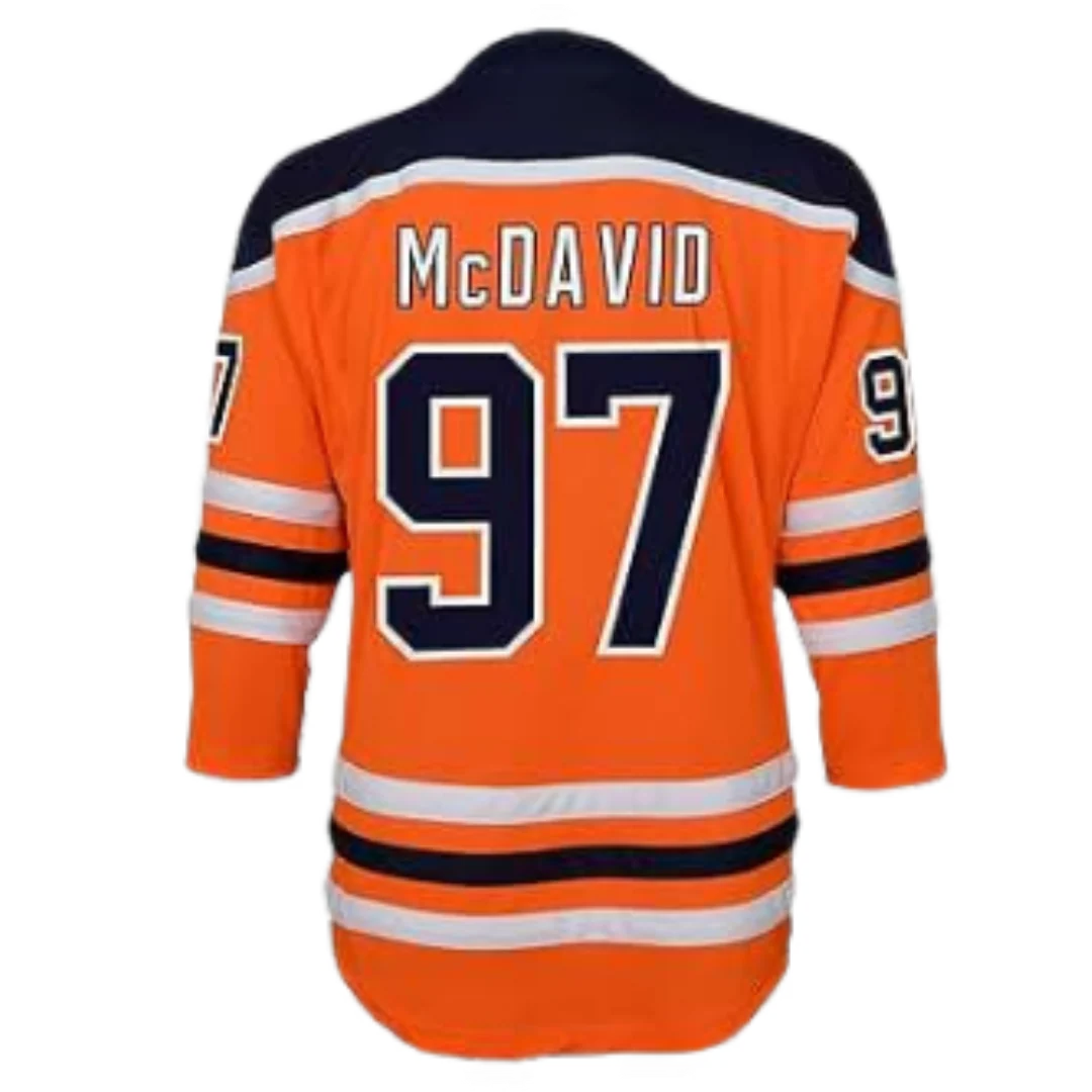 Edmonton Oilers Connor McDavid Jersey Orange & Blue