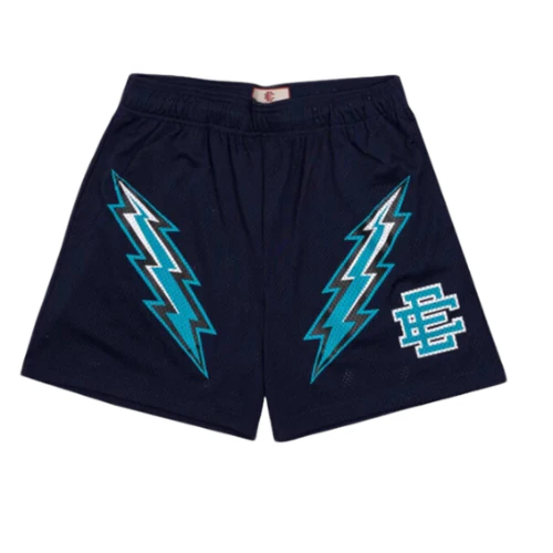 Eric Emmanuel Basketball Shorts  Navy Blue Blue Label