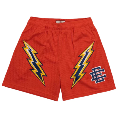 Eric Emmanuel Basketball Shorts Orange Blue Label