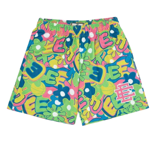 Eric Emmanuel Flower Print Shorts Green