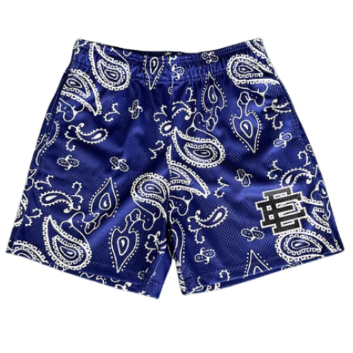 Eric Emmanuel Shorts Navy Blue White