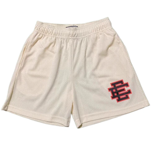 Eric Emmanuel Sports Shorts Apricot Black Label