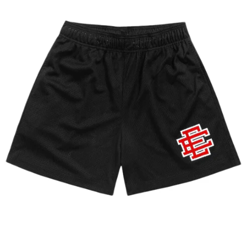 Eric Emmanuel Sports Shorts Black Red Label