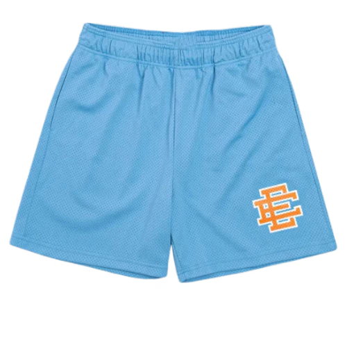 Eric Emmanuel Sports Shorts Light Blue Yellow