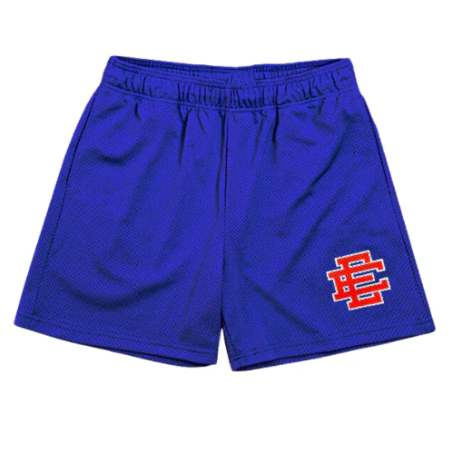 Eric Emmanuel Sports Shorts Royal Blue Red Label
