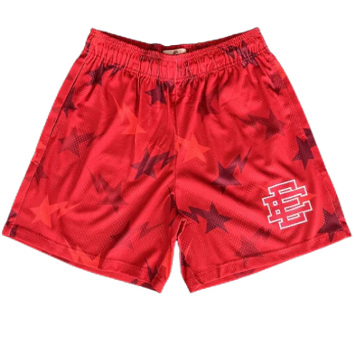Eric Emmanuel X Bape Shorts Red