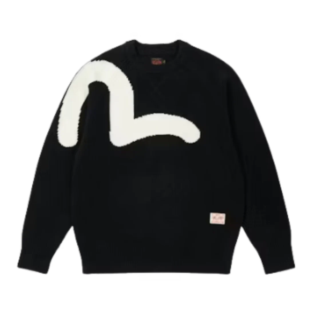 Evisu x Palace Seagull Strick Sweater Black