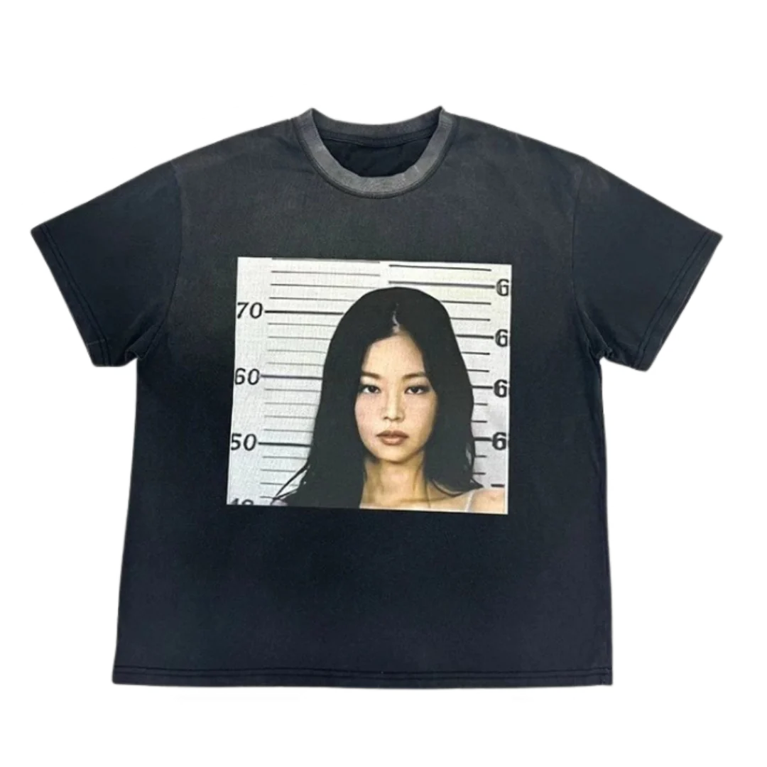 Far Archive Jennie Kim T-Shirt Black
