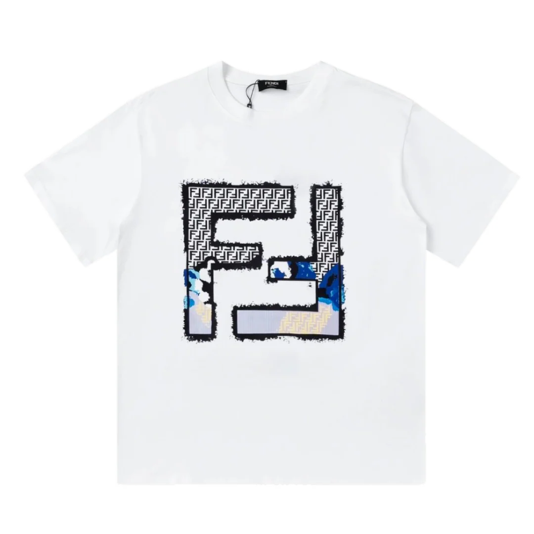 Fendi Double F Tshirt White