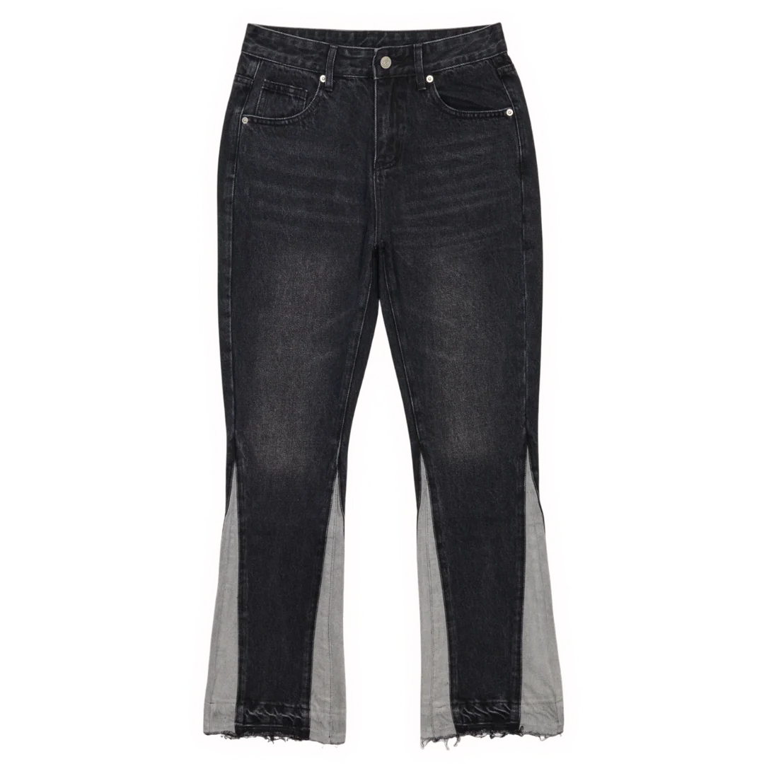 Gallery Dept. Flared Denim Jeans Black & Grey