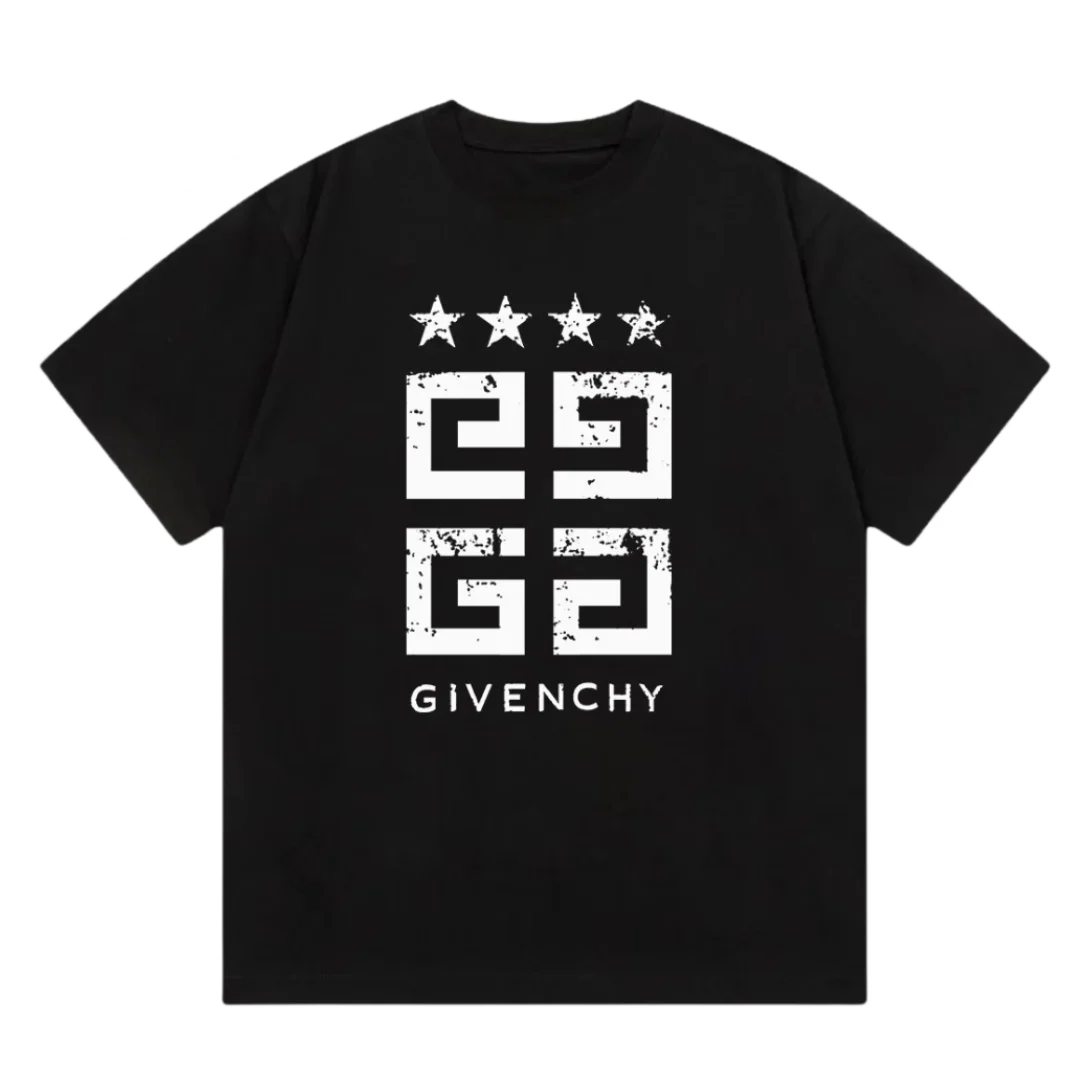 Givenchy 4G Stars T-Shirt Black & White