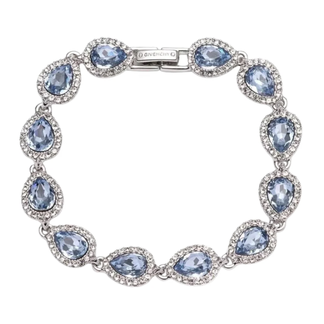Givenchy Silver-Tone Crystal Flex Bracelet