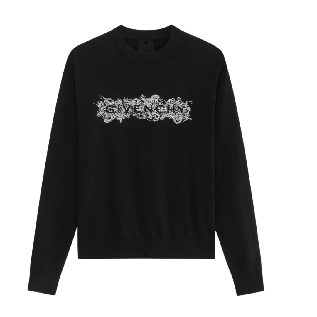 Givenchy Sweater Black White Pattern