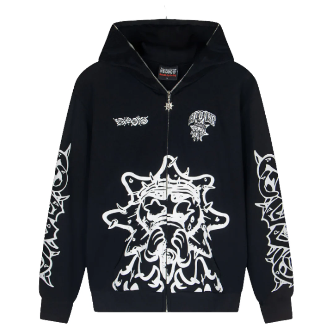 Glo Gang Zipper Black