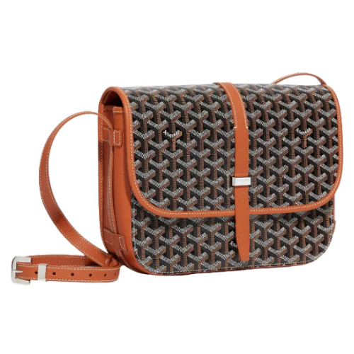 Goyard Belvedere MM Bag Black & Tan