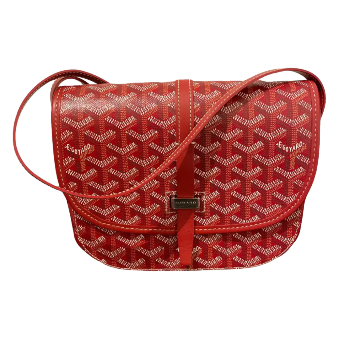 Goyard Belvédère Shoulder Bag Red