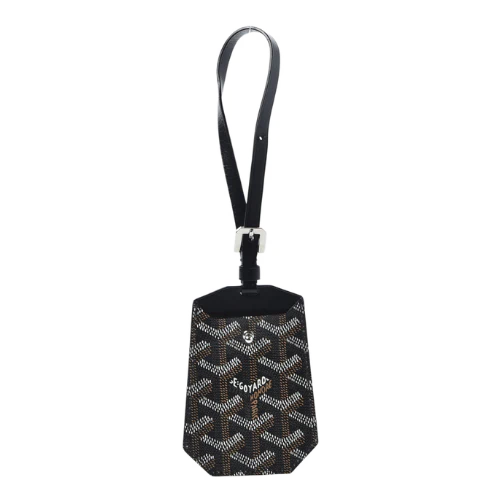 Goyard Goyardine Luggage Tag Black