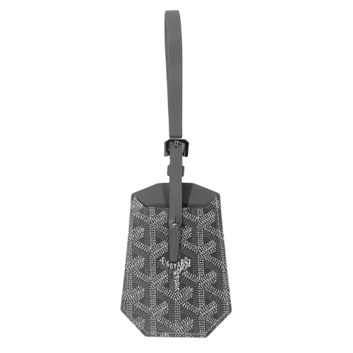 Goyard Goyardine Luggage Tag Grey