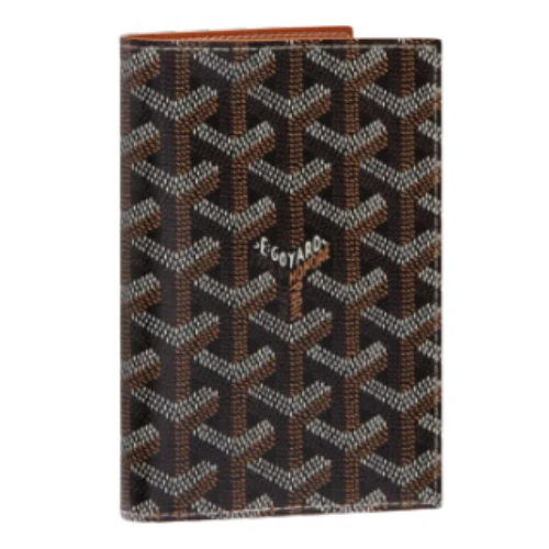 Goyard Grenelle Passport Cover Black & Tan